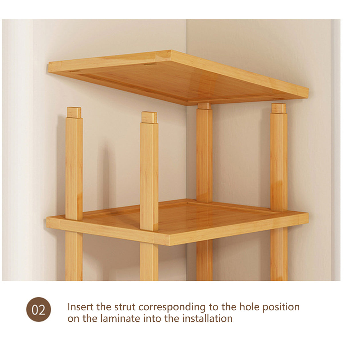 6-Tier Narrow Bamboo Shoe Rack