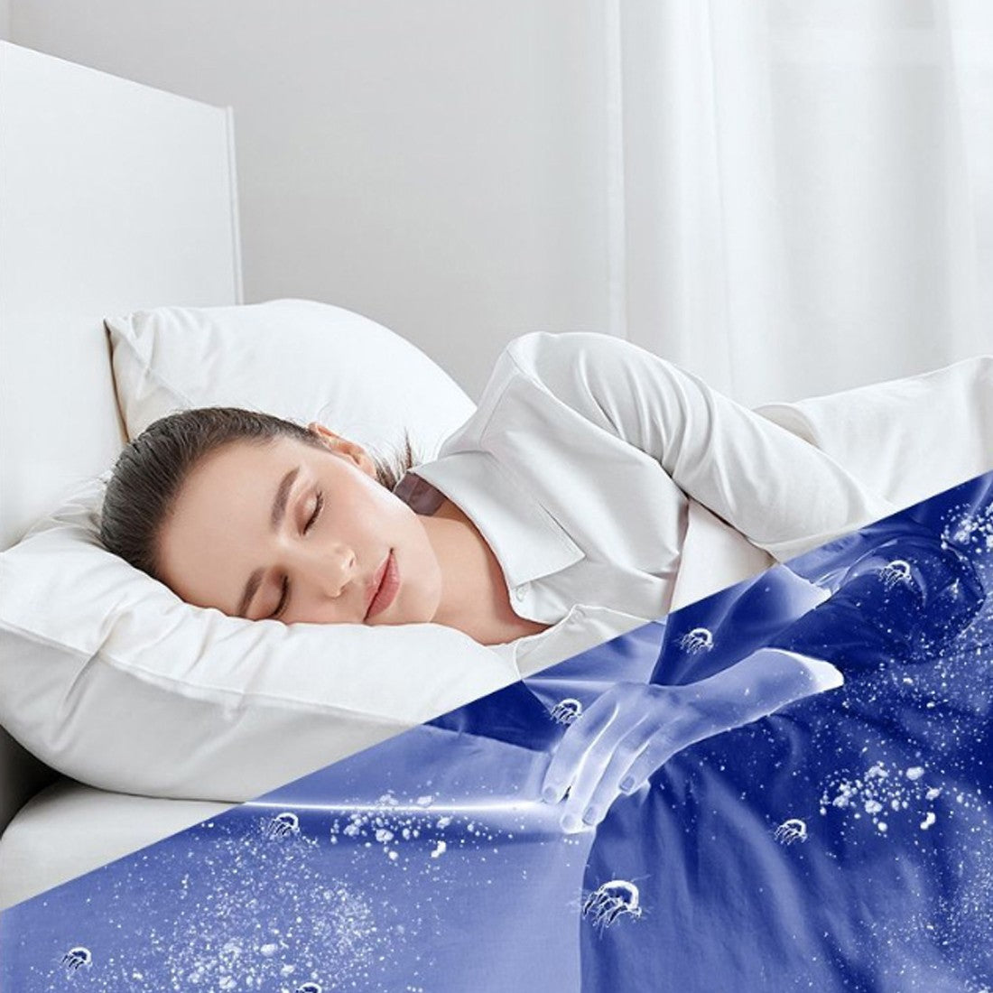 Cordless Mattress & Upholstery Vacuum with UV Lamp – USB-C Rechargeable, Washable Filter