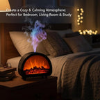 Fireplace flame aroma diffuser