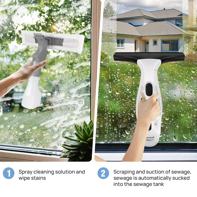 Clearing water from a window with the window vac