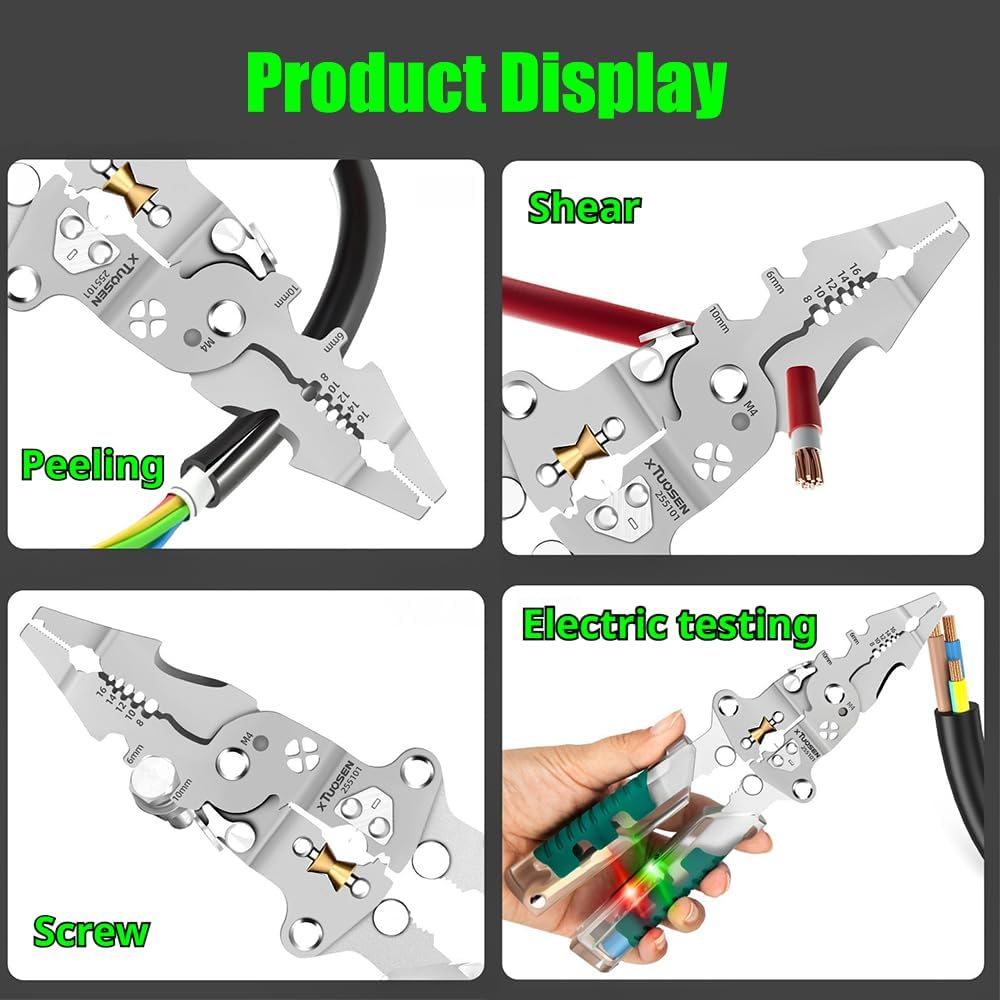 Shear, peel, screw and test
