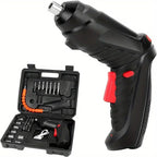 Cordless electric screwdriver kit with case