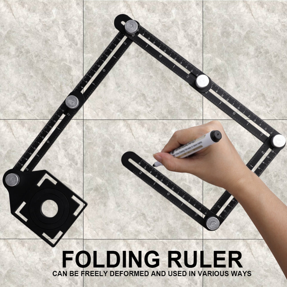 6-Fold Multi-Angle Ruler & Hole Locator