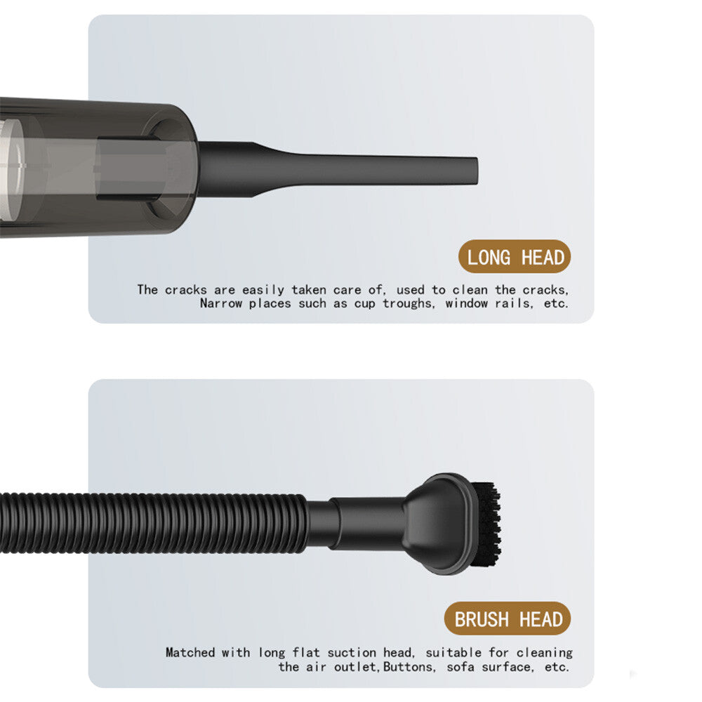 Slim Cordless Stick & Handheld Vacuum – 2-in-1, USB Rechargeable, 0.5L Bagless Bin & HEPA Filter
