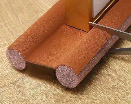 Brown draught excluder