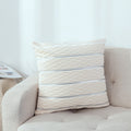 Striped velvet cushion cover