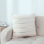 Striped velvet cushion cover