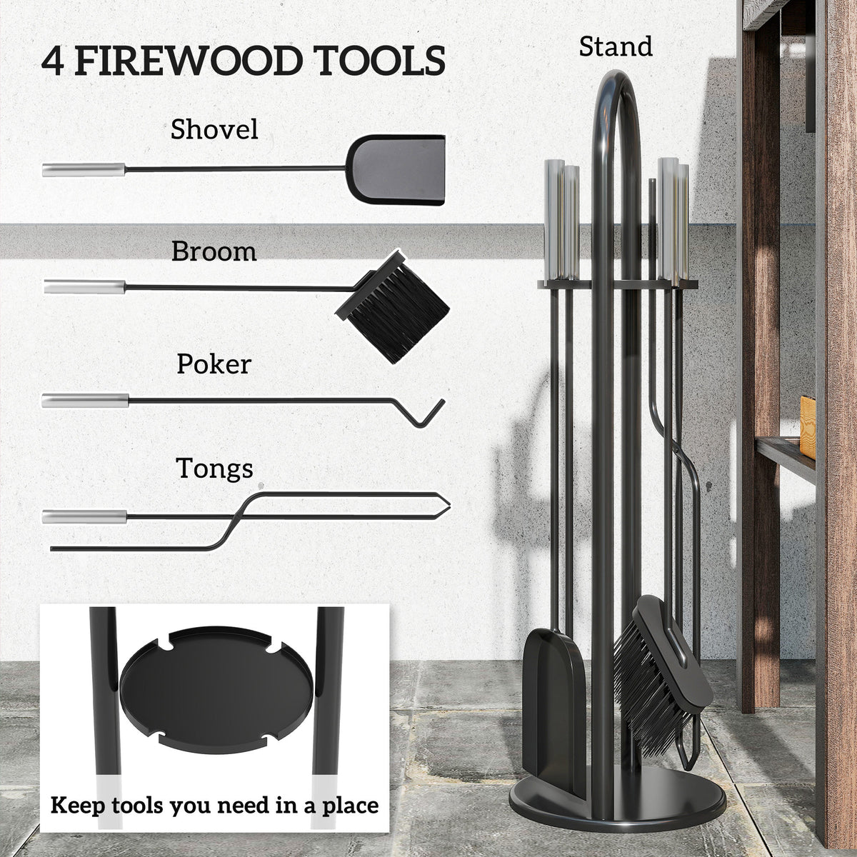 5-Piece Fireside Companion Set