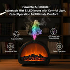 Fireplace flame aroma diffuser