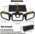 3-Head Solar Motion Security Light