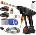 Cordless pressure washer kit with two batteries