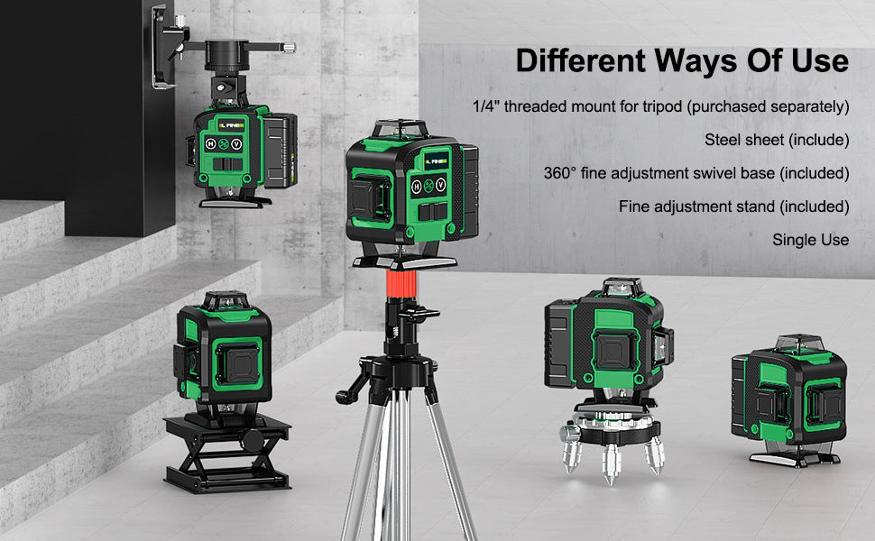 Ways to use the laser level