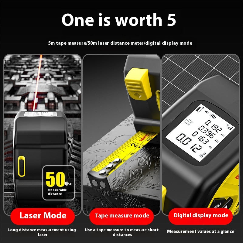 Laser, tape and digital display modes