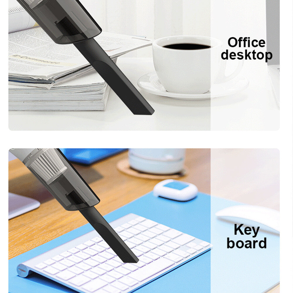 Slim Cordless Stick & Handheld Vacuum – 2-in-1, USB Rechargeable, 0.5L Bagless Bin & HEPA Filter