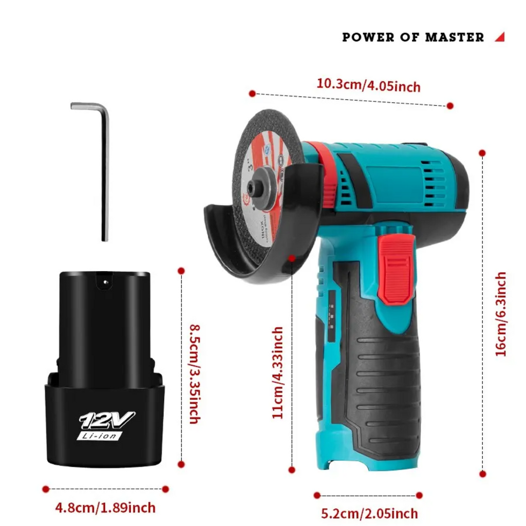 Angle grinder dimensions