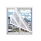 Window insulation cover with white edging