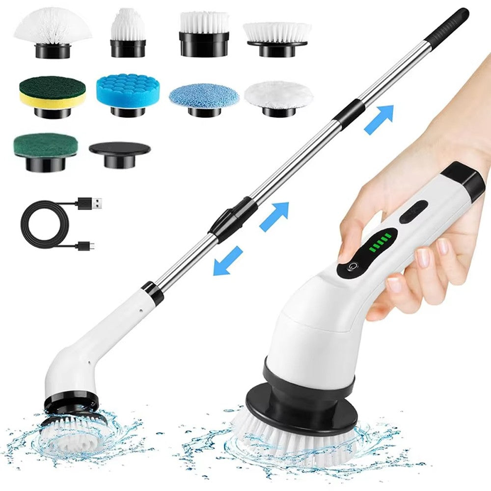 Cordless 9-in-1 Spin Scrubber with Extendable Handle