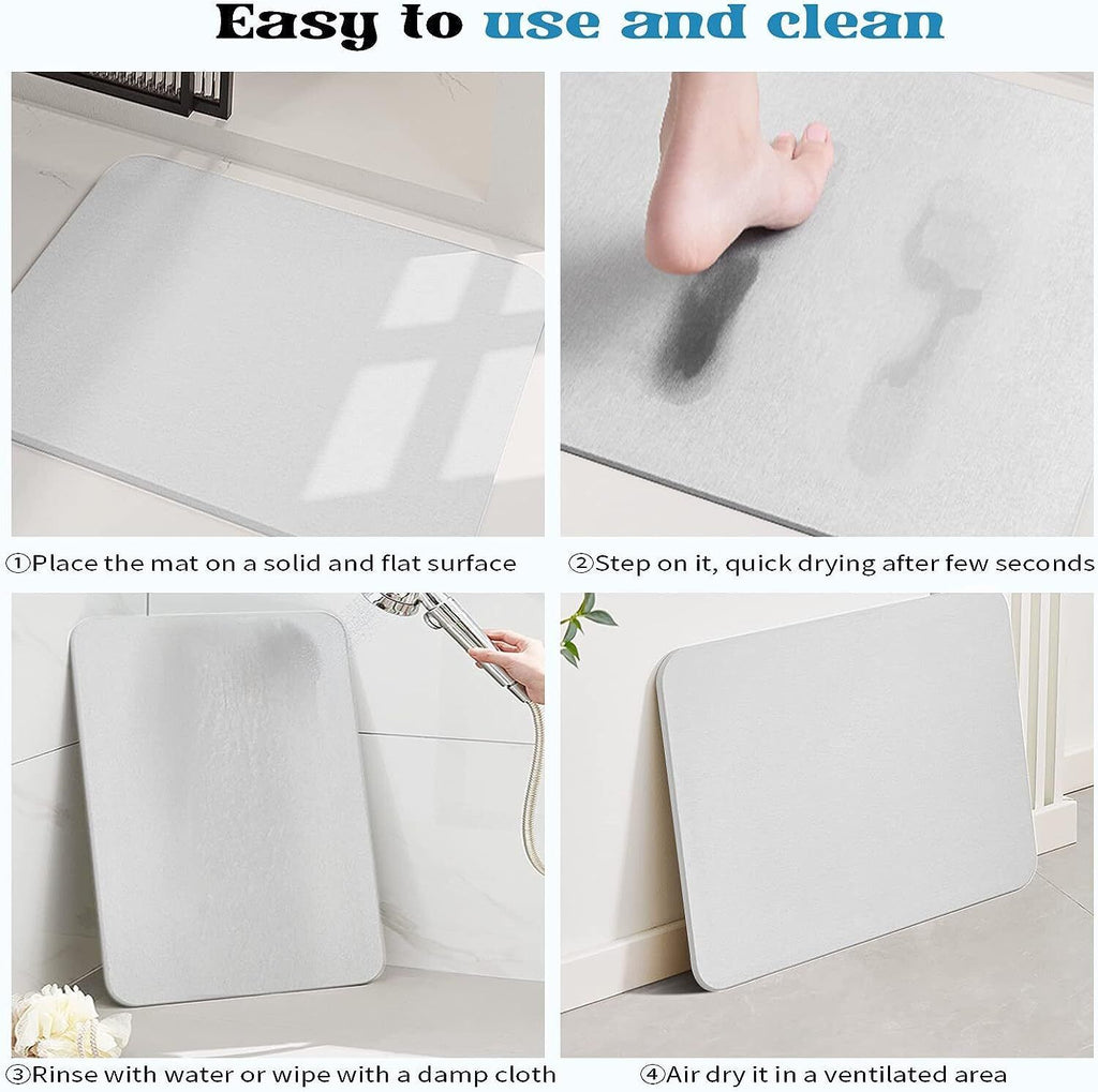 Stone bath mat