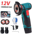 Mini cordless angle grinder kit with 2 batteries