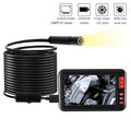 Inspection camera with 4.3 inch screen and 8 LED lights