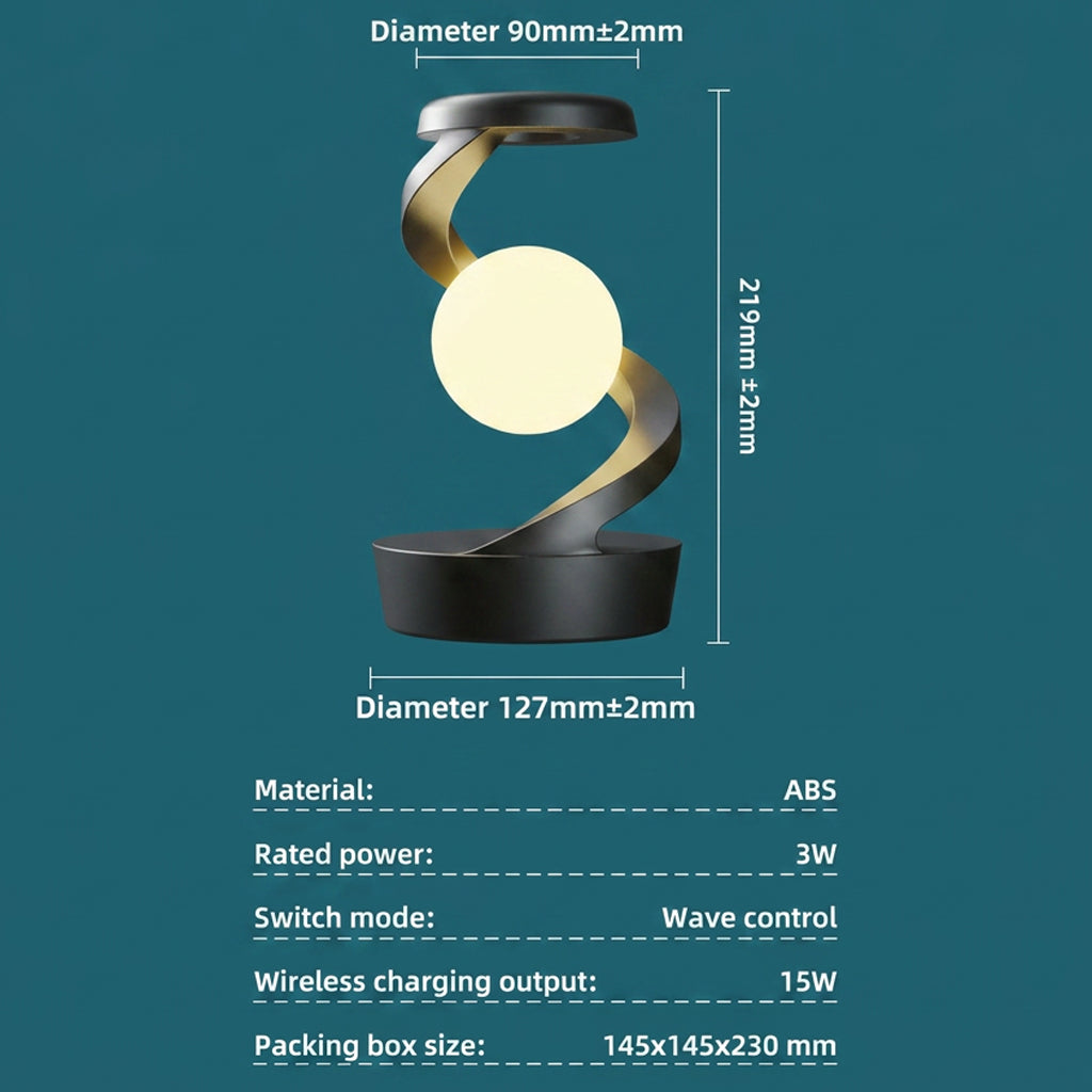 Spiral LED table lamp