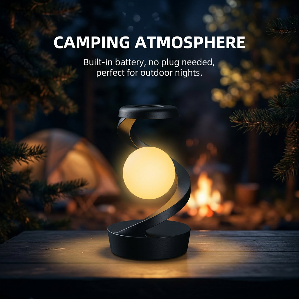 Spiral LED table lamp