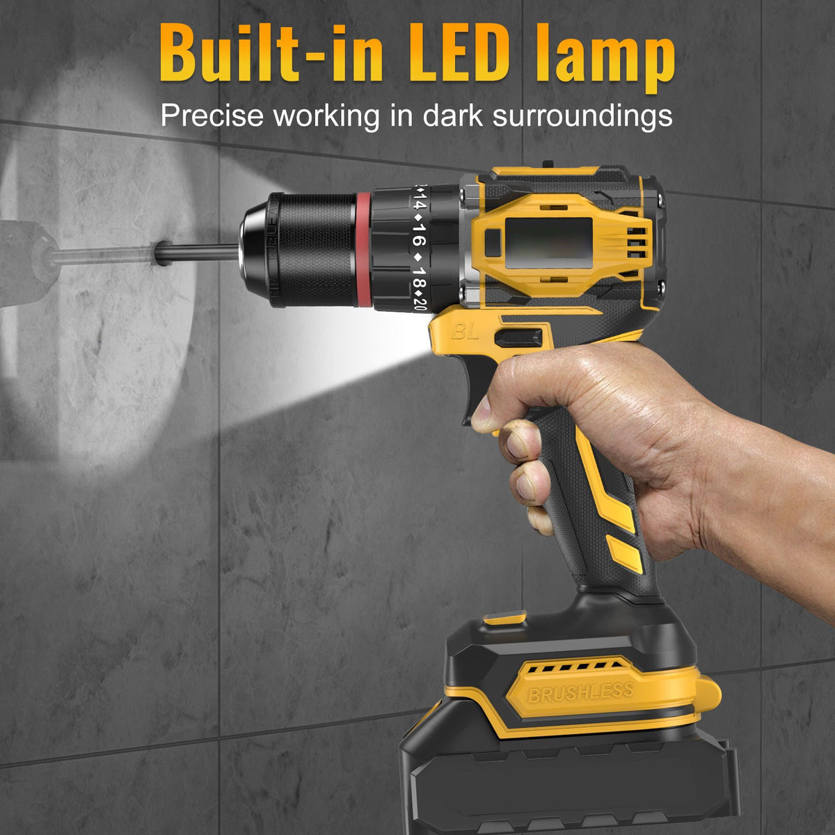 Built-in LED light