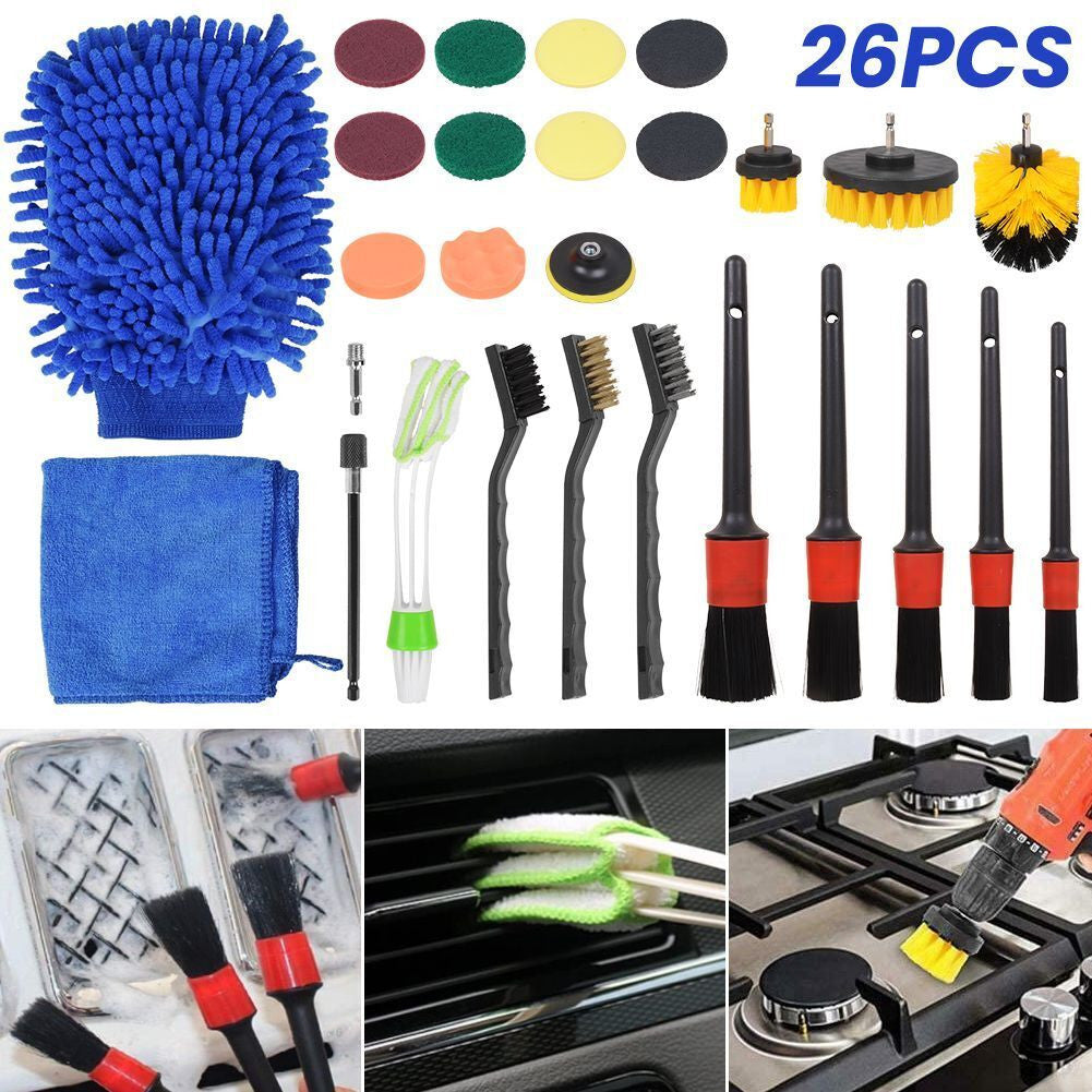 26-Piece Car Detailing & Cleaning Kit