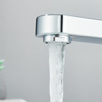 Square Mono Basin Mixer Tap with Click-Clack Waste (Chrome)