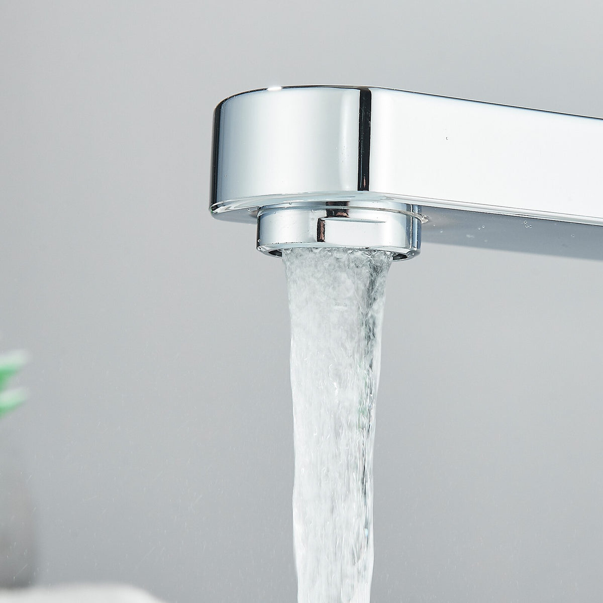 Square Mono Basin Mixer Tap with Click-Clack Waste (Chrome)