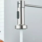 Spring Pull-Down Kitchen Mixer Tap – Brushed Stainless