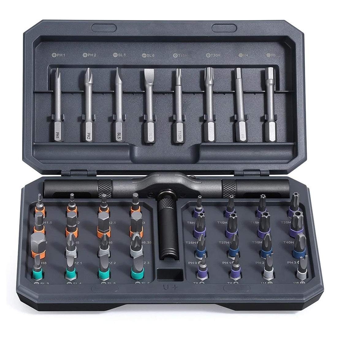 42-in-1 ratchet screwdriver set in case