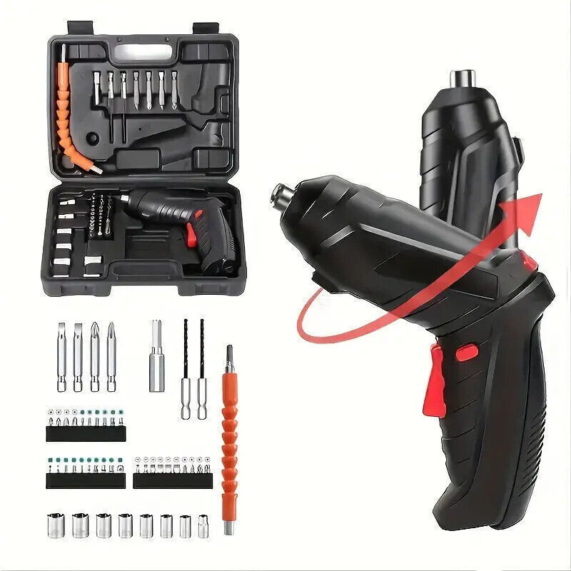 47-piece bits and rotating handle