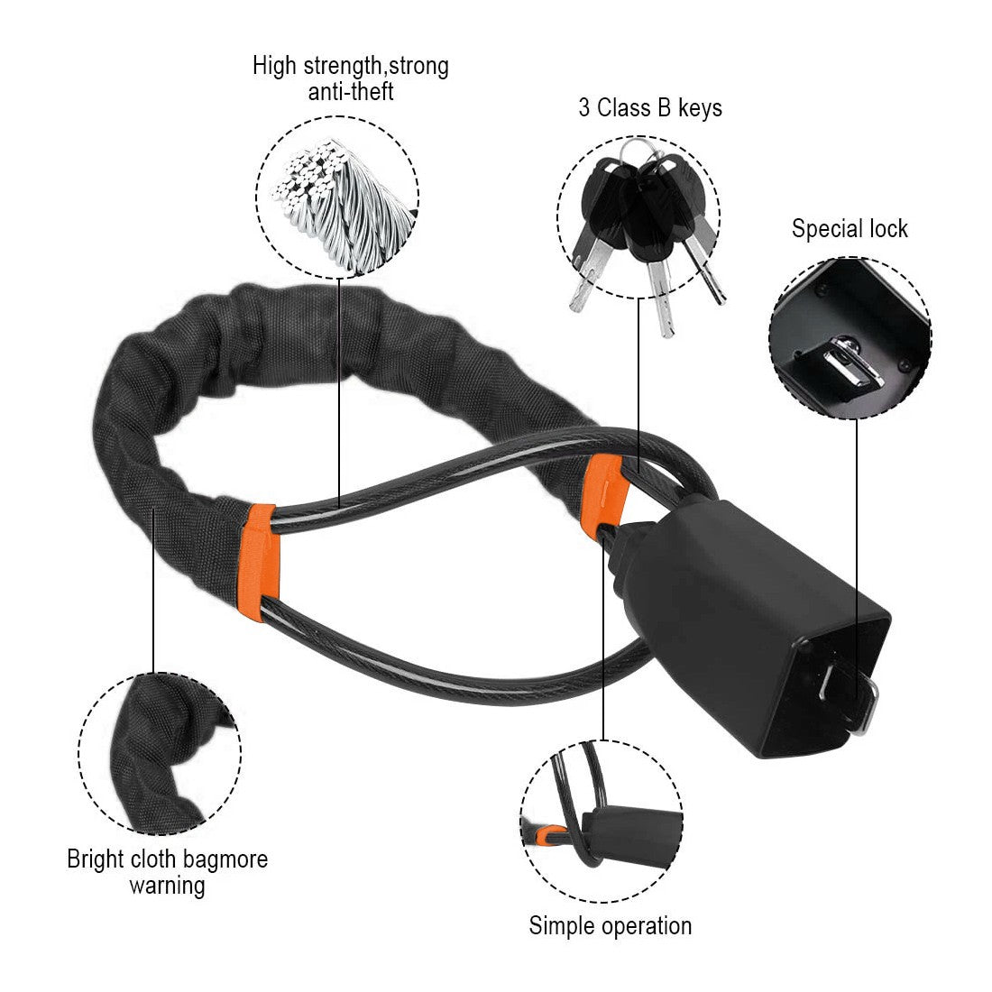 Steering Wheel to Seat Belt Lock