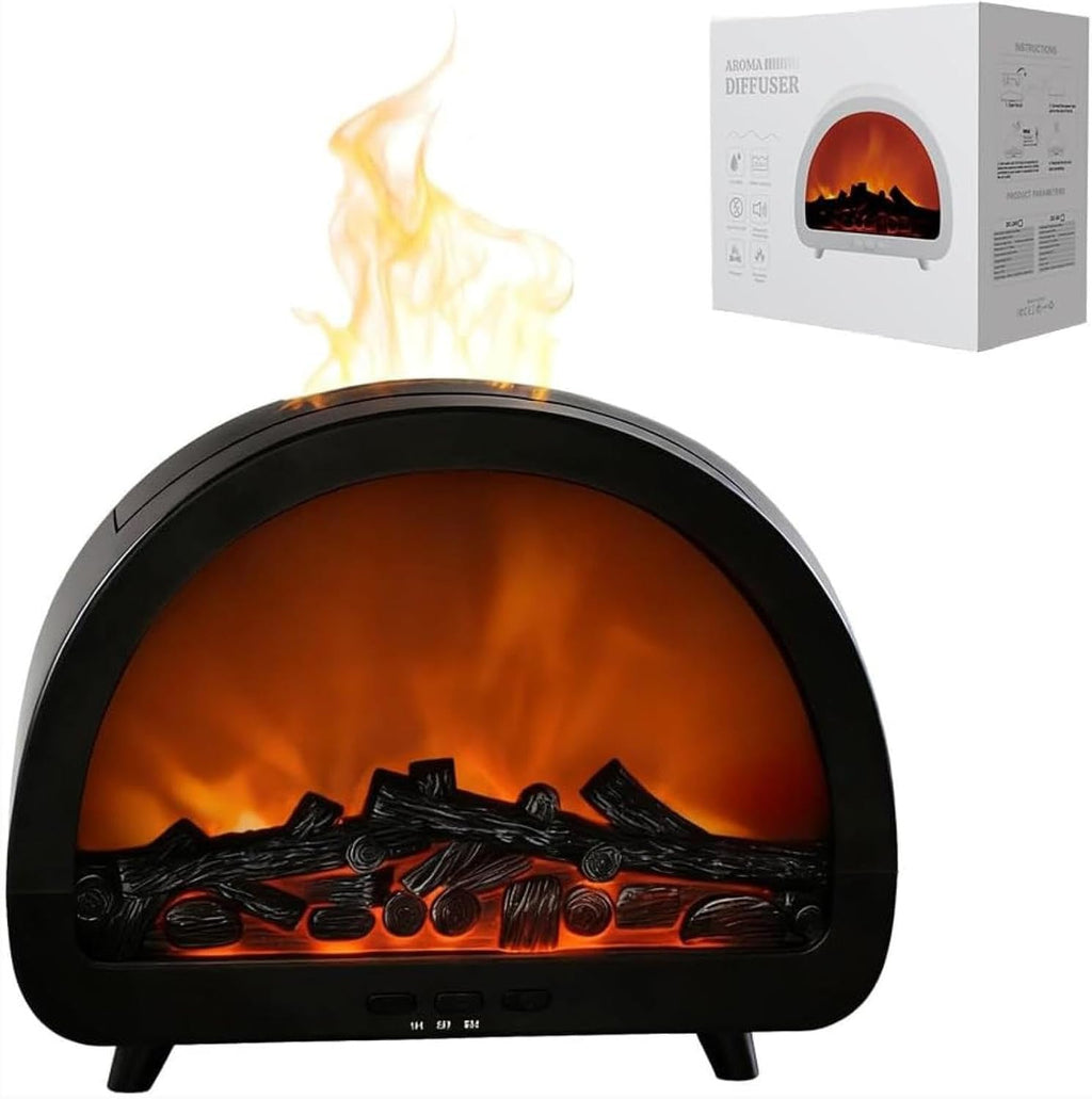 Fireplace flame aroma diffuser