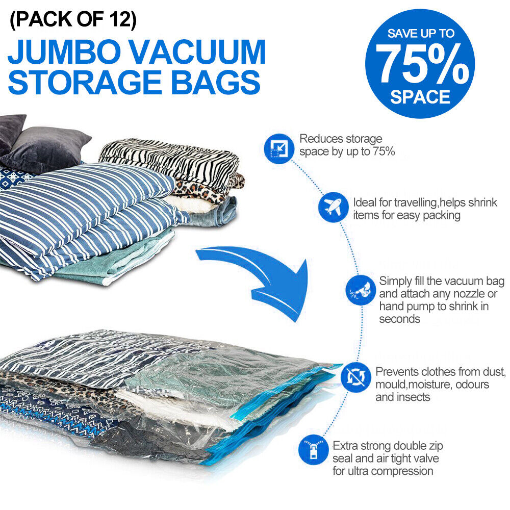 Vacuum storage bags
