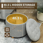 Teddy Bouclé Storage Ottoman