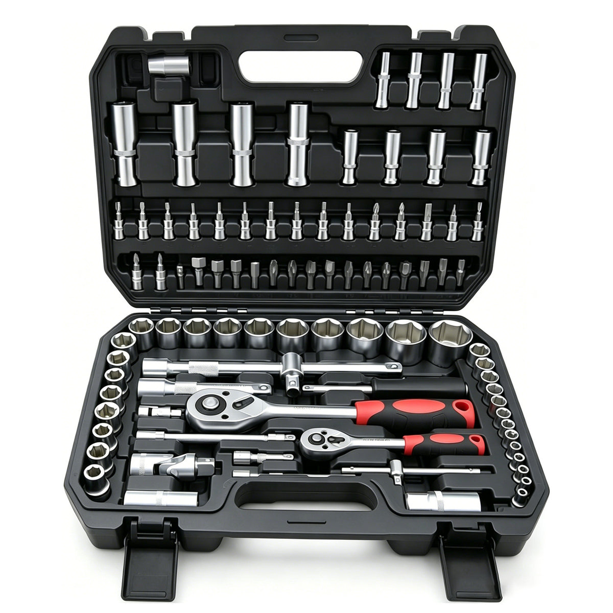 94-Piece Socket Set – ¼" & ½" Drive with Case