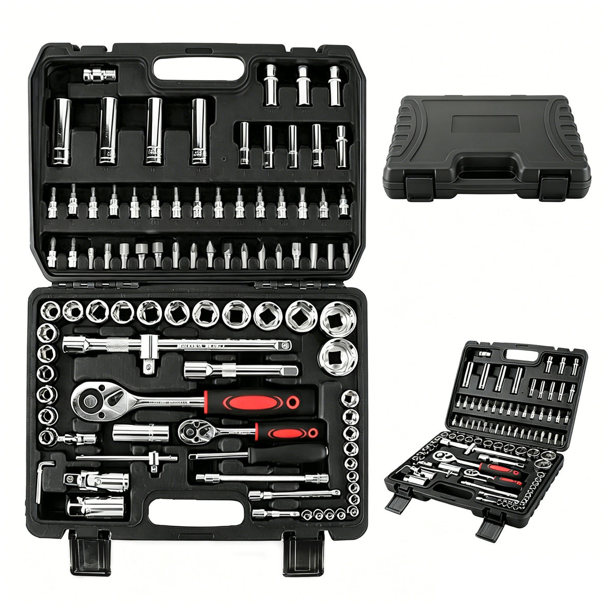 94-Piece Socket Set – ¼" & ½" Drive with Case