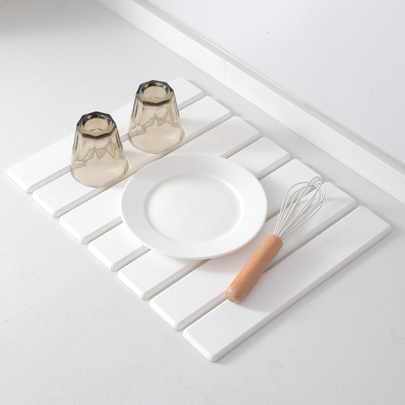 Stone dish drying mat