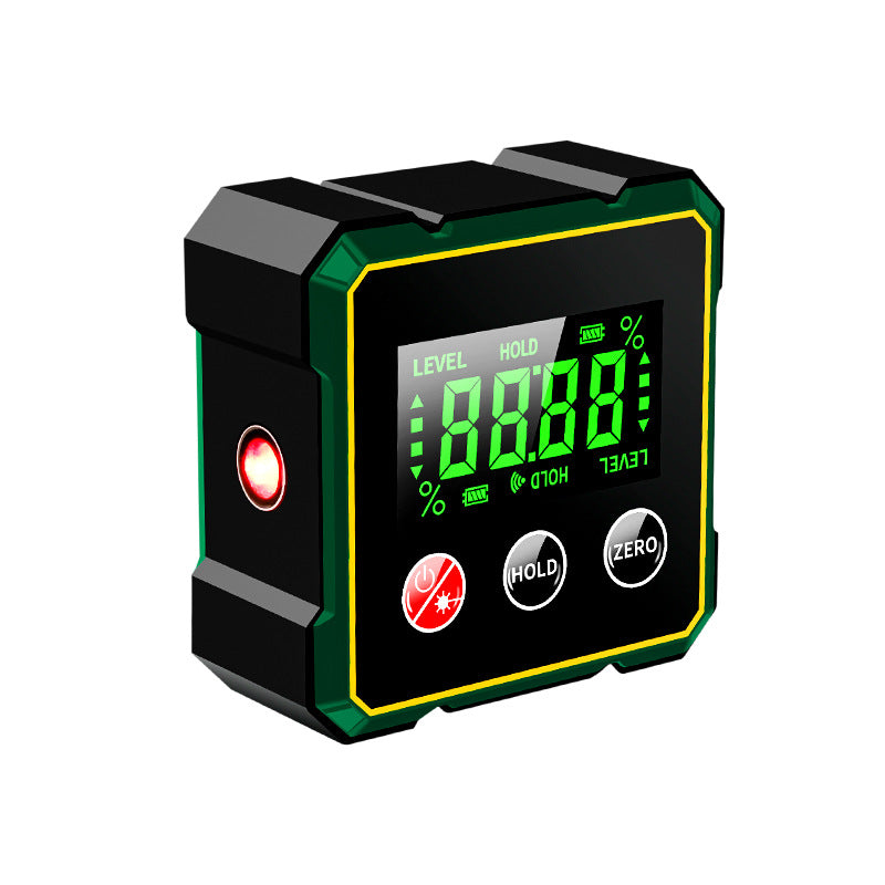 Magnetic digital angle finder with laser