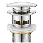 Square Mono Basin Mixer Tap with Click-Clack Waste (Chrome)