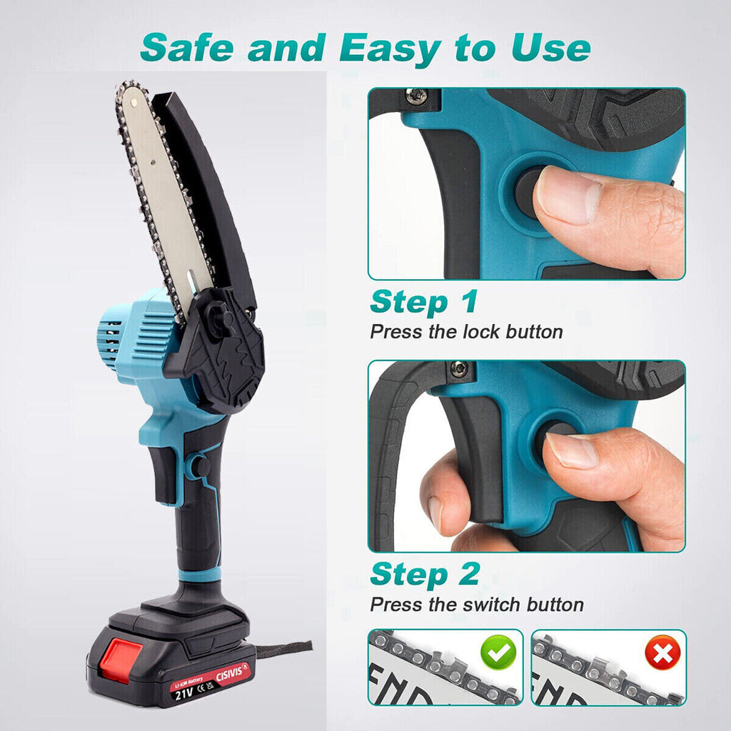 How to start the chainsaw safely