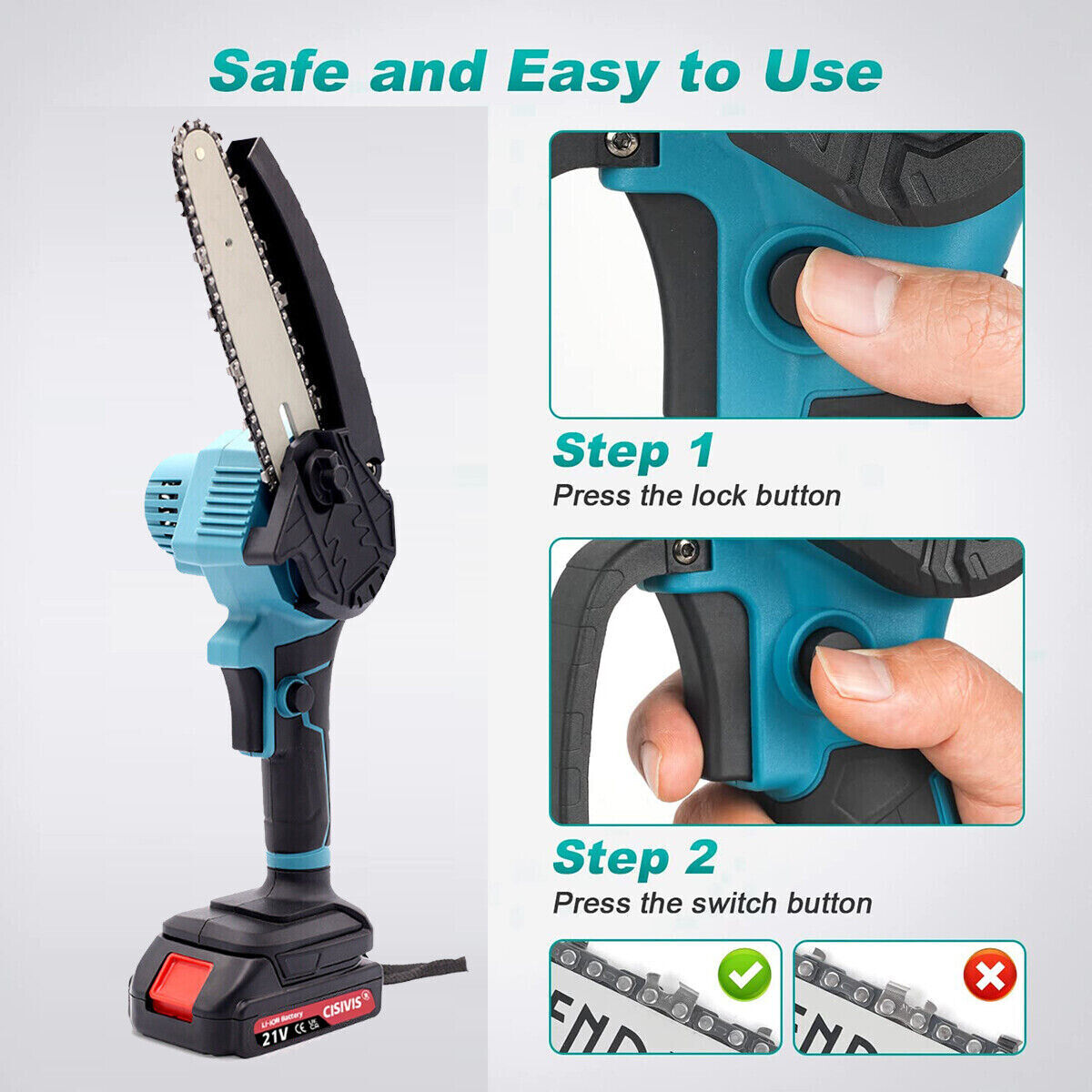 How to start the chainsaw safely